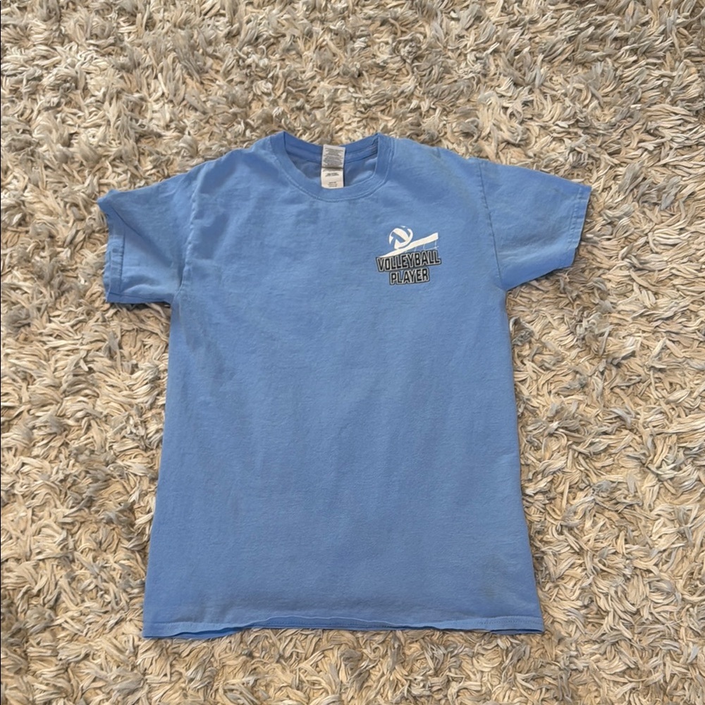 Gildan Blue Volleyball Player T-Shirt